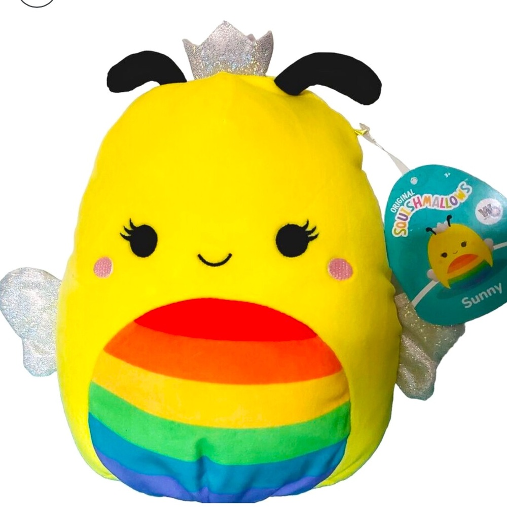 Squishmallows RARE Sunny the‎ Bee Rainbow Pride Edition